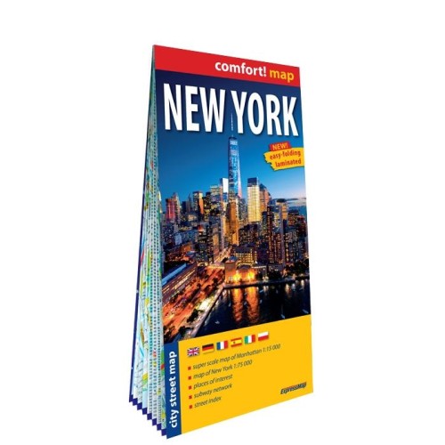 Przejdź do produktu NEW YORK CITY STREET MAP 1:75 000 LAMINAT 2025