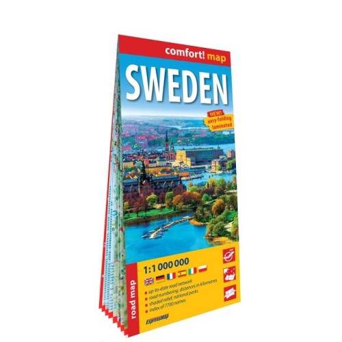 Przejdź do produktu SWEDEN ROAD MAP 1:1 000 000 LAMINAT 2024