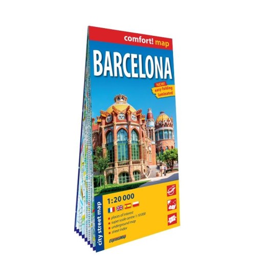 Przejdź do produktu BARCELONA CITY STREET MAP 1:20 000 LAMINAT 2025