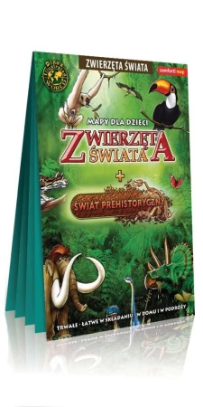 Zwierzęta świata i Świat Prehistoryczny mapa...