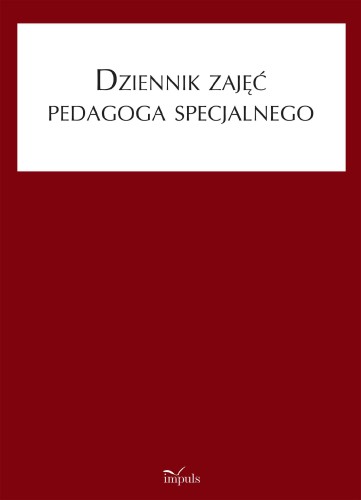 Przejdź do produktu DZIENNIK ZAJĘĆ PEDAGOGA SPECJALNEGO, ANNA FRANCZYK