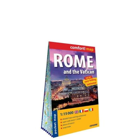 Rome and the Vatican pocked map 1:15 000...
