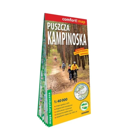 Puszcza Kampinoska mapa turystyczna 1:40 000...