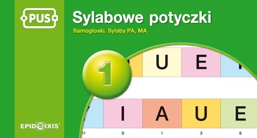 Przejdź do produktu PUS SYLABOWE POTYCZKI 1 SAMOGŁOSKI I SYLABY PA, MA