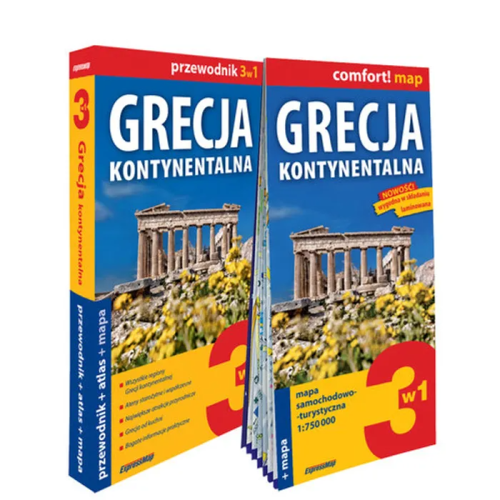 Przejdź do produktu GRECJA KONTYNENTALNA 3W1 PRZEWODNIK + ATLAS + MAPA