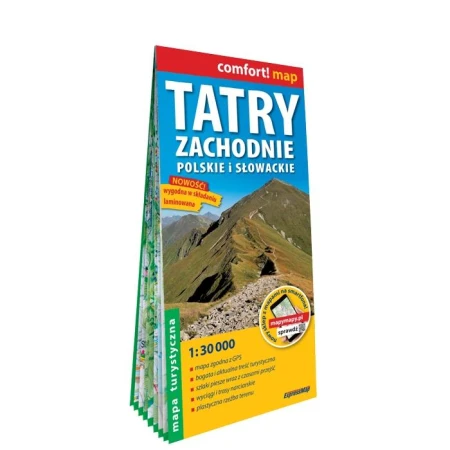 Tatry Zachodnie Słowackie i Polskie mapa...