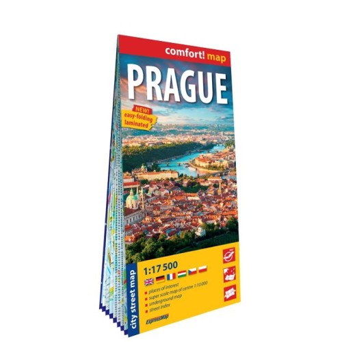 Przejdź do produktu PRAGUE CITY STREET MAP 1:17 500 LAMINAT 2023