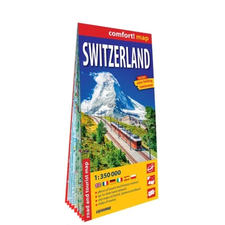 Szwajcaria Switzerland laminowana mapa...