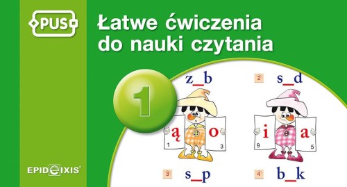 Przejdź do produktu PUS ŁATWE ĆWICZENIA DO NAUKI CZYTANIA CZĘŚĆ 1