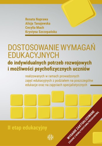 Przejdź do produktu DOSTOSOWANIE WYMAGAŃ EDUKACYJNYCH II ETAP...