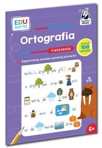 Przejdź do produktu ORTOGRAFIA. ĆWICZENIA. KAPITAN NAUKA. EDUSERIA