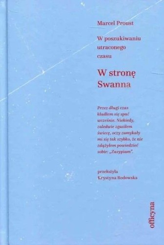Przejdź do produktu W STRONĘ SWANNA, MARCEL  PROUST