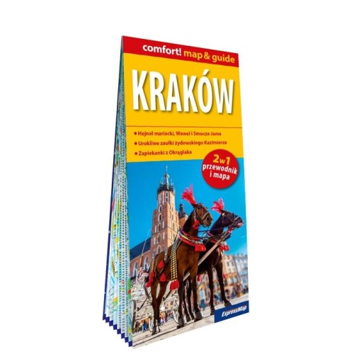 Przejdź do produktu KRAKÓW LAMINOWANY MAP&GUIDE 2W1 PRZEWODNIK I MAPA