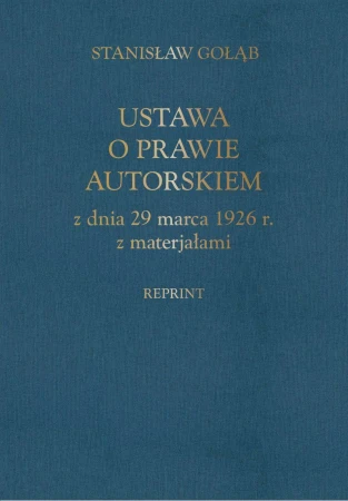 Ustawa o prawie autorskim z dnia 29 marca 1926...