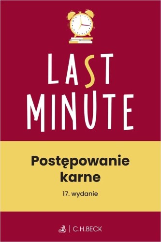 Przejdź do produktu POSTĘPOWANIE KARNE + TESTY ONLINE WYD. 17