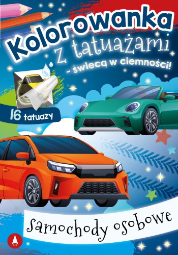 Przejdź do produktu SAMOCHODY OSOBOWE. KOLOROWANKA Z TATUAŻAMI...