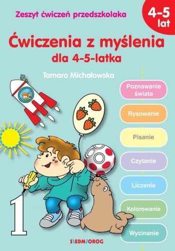 Przejdź do produktu ĆWICZENIA Z MYŚLENIA DLA 4-5-LATKA
