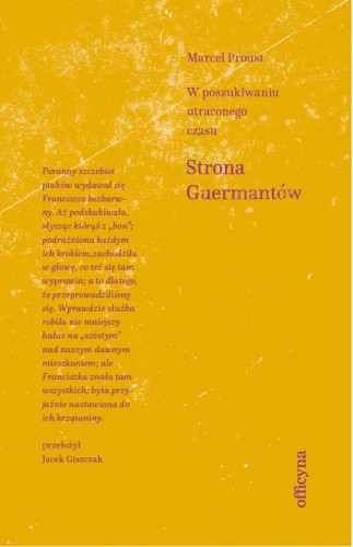 Przejdź do produktu STRONA GUERMANTÓW, MARCEL PROUST