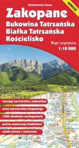 Przejdź do produktu MAPA. ZAKOPANE, BUKOWINA TATRZAŃSKA, BIAŁKA...