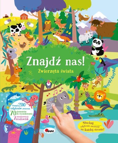 Przejdź do produktu ZWIERZĘTA ŚWIATA. 200 DŹWIĘKÓW. ZNAJDŹ NAS!
