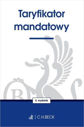 Przejdź do produktu TARYFIKATOR MANDATOWY WYD. 4, OPRACOWANIE ZBIOROWE