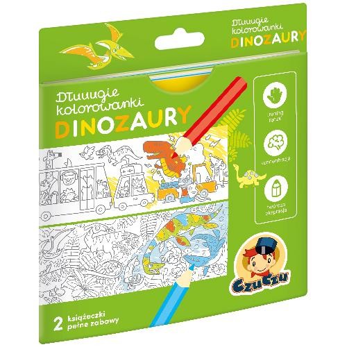 Przejdź do produktu DŁUUUGIE KOLOROWANKI DINOZAURY