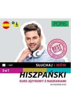 Przejdź do produktu SŁUCHAJ I MÓW PONS HISZPAŃSKI PAKIET 3W1 A1/B1 W.2