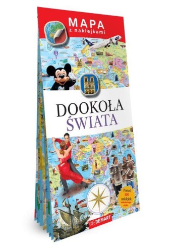 Przejdź do produktu DOOKOŁA ŚWIATA. MAPY Z NAKLEJKAMI
