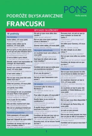Błyskawicznie podróże francuski PONS