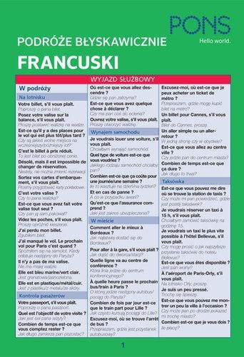 Przejdź do produktu BŁYSKAWICZNIE PODRÓŻE FRANCUSKI PONS