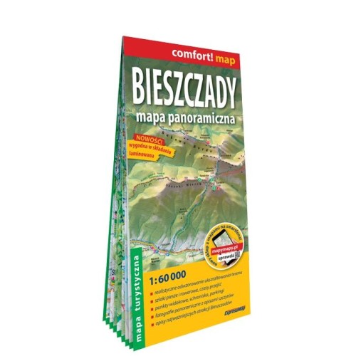 Przejdź do produktu BIESZCZADY MAPA PANORAMICZNA MAPA TURYSTYCZNA...