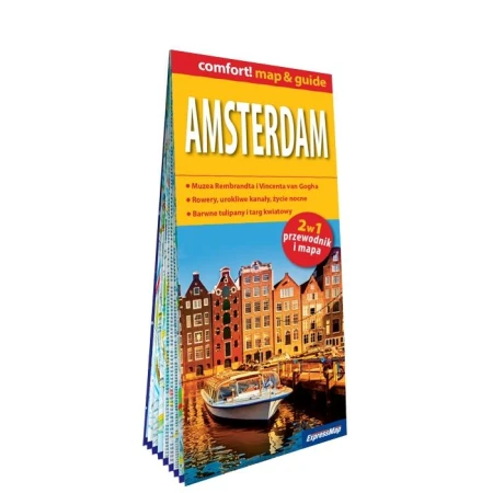 Amsterdam map&amp;guide PL laminat 2024