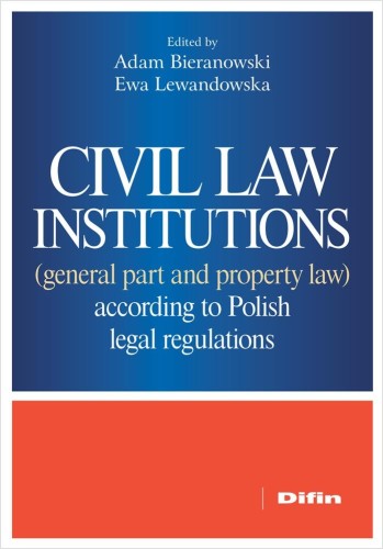 Przejdź do produktu CIVIL LAW INSTITUTIONS (GENERAL PART AND...