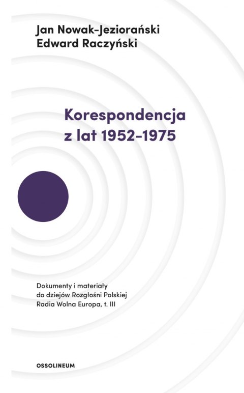 Korespondencja z lat 1952-1975 dokumenty i materiały do dziejów rozgłośni polskiej radia wolna Europa