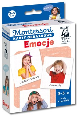 Emocje. Montessori. Karty obrazkowe (2-5 lat). Kapitan Nauka