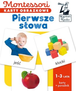 Pierwsze słowa. Montessori. Karty obrazkowe (1-3 lata). Kapitan Nauka