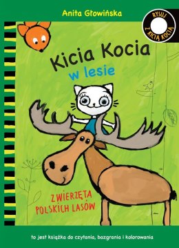 Kicia Kocia w lesie. Kolorowanka wyd. 2