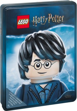 Lego Harry Potter zestaw książek z klockami lego 4 książki z zdaniami, 5 arkuszy naklejek, minifigurka Harrego Pottera Z TIN-640