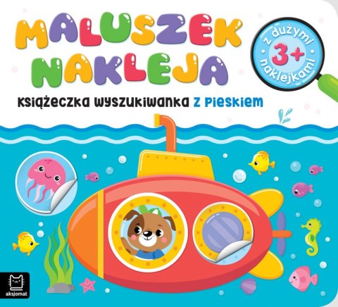 Książeczka wyszukiwanka z pieskiem 3+. Maluszek nakleja