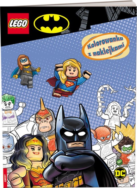Lego DC comics Kolorowanka z naklejkami NA-6451