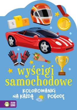 Wyścigi samochodowe. Kolorowanki na każdą pogodę