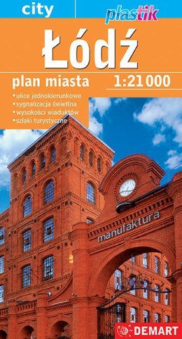 Łódź 1:21 000 plan miasta