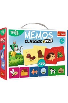 Gra memos classic&plus Zwierzęta i ich domki Rodzina Treflików 02333