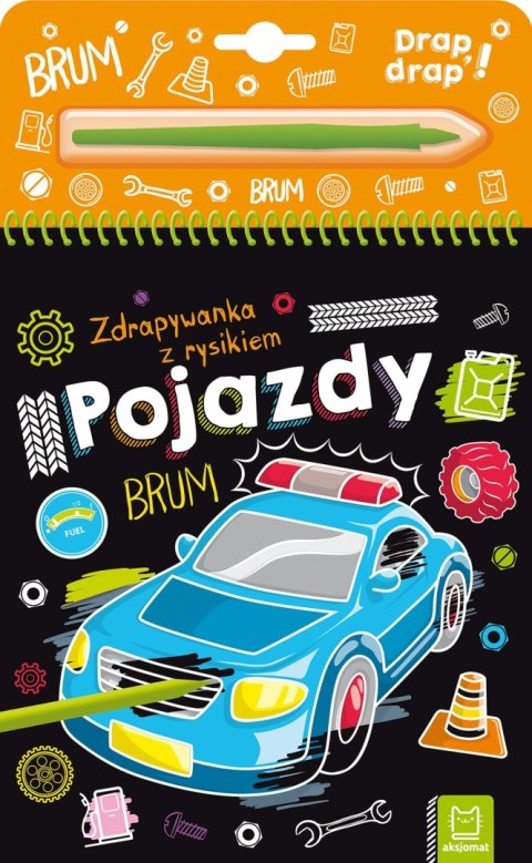 Pojazdy. Zdrapywanka z rysikiem