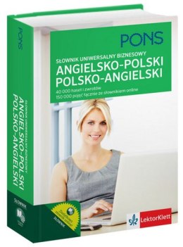 Słownik uniwersalny biznesowy ang-pol, pol-ang PONS 40 000 haseł i zwrotów