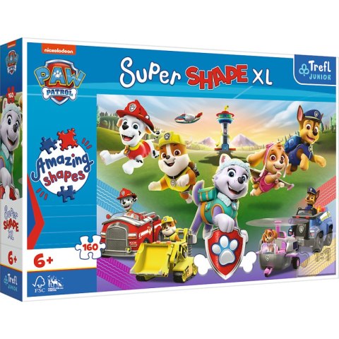 Puzzle 160 XL super shape Skaczące pieski 50021