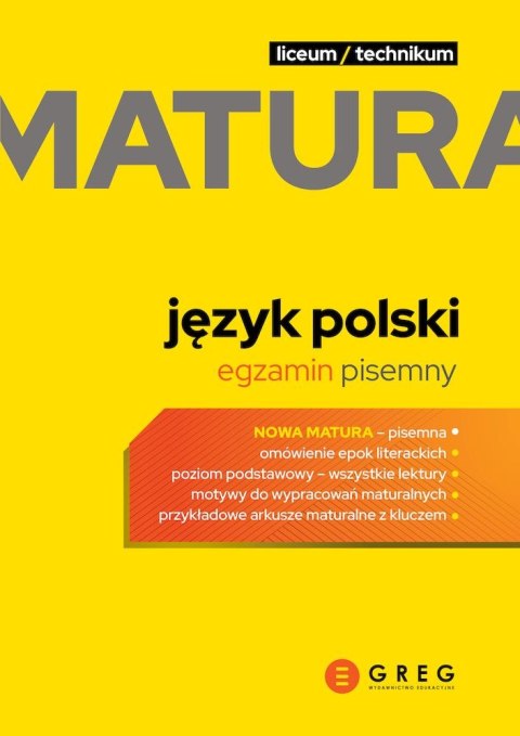 Język polski. Egzamin pisemny. Matura 2023