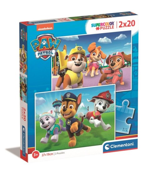 Puzzle 2 x 20 super kolor Paw patrol 24800