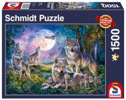 Puzzle 1500 PQ Rodzina wilków