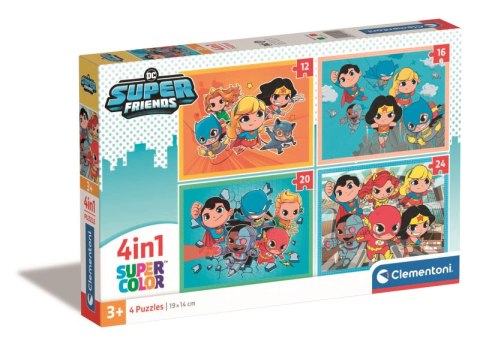 Puzzle 4w1 super color DC Super friends 21520